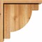 Ekena Millwork Alpine Rough Sawn Corbel w/Backplate, Western Red Cedar, 6"W x 14"D x 14"H COR06X14X14ALP01RWR - alternate 3
